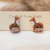 Fox Floral Studs