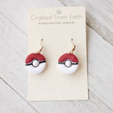 Poke Ball Earrings - Studs & Dangles