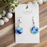 Ocean Stone Hexagon Dangles