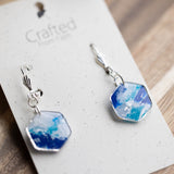 Ocean Stone Hexagon Dangles