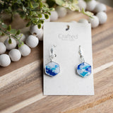 Ocean Stone Hexagon Dangles
