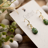 Moss Agate Huggy & Necklace