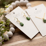 Moss Agate Huggy & Necklace