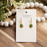 Moss Agate Huggy & Necklace