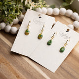 Moss Agate Huggy & Necklace