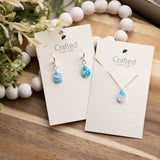 Ocean Stone Huggy & Necklace Set