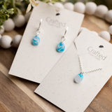 Ocean Stone Huggy & Necklace Set