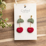 Heart Cherry Dangles