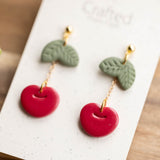 Heart Cherry Dangles