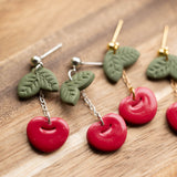 Heart Cherry Dangles