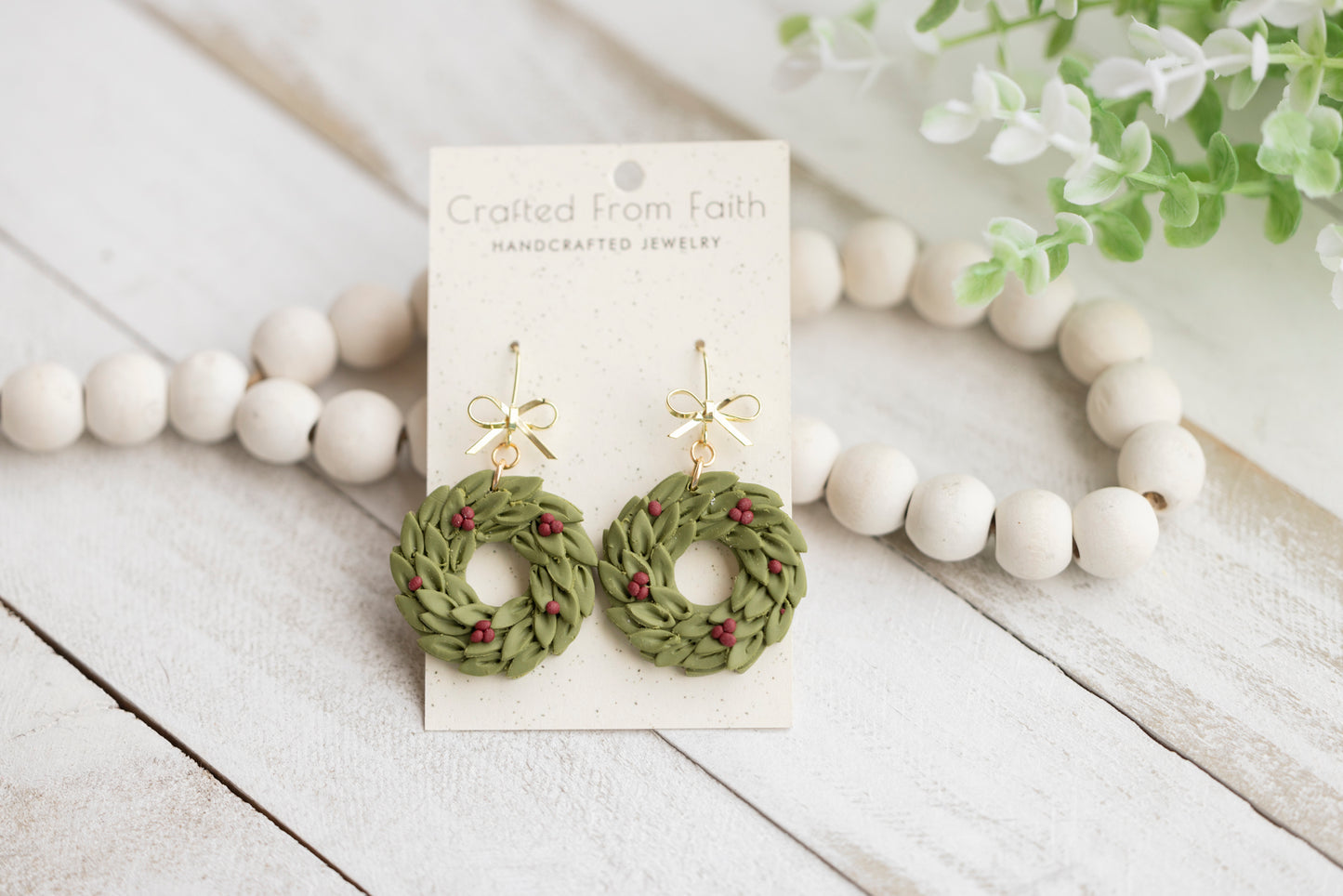 Spanish Olive Wreath Dangles