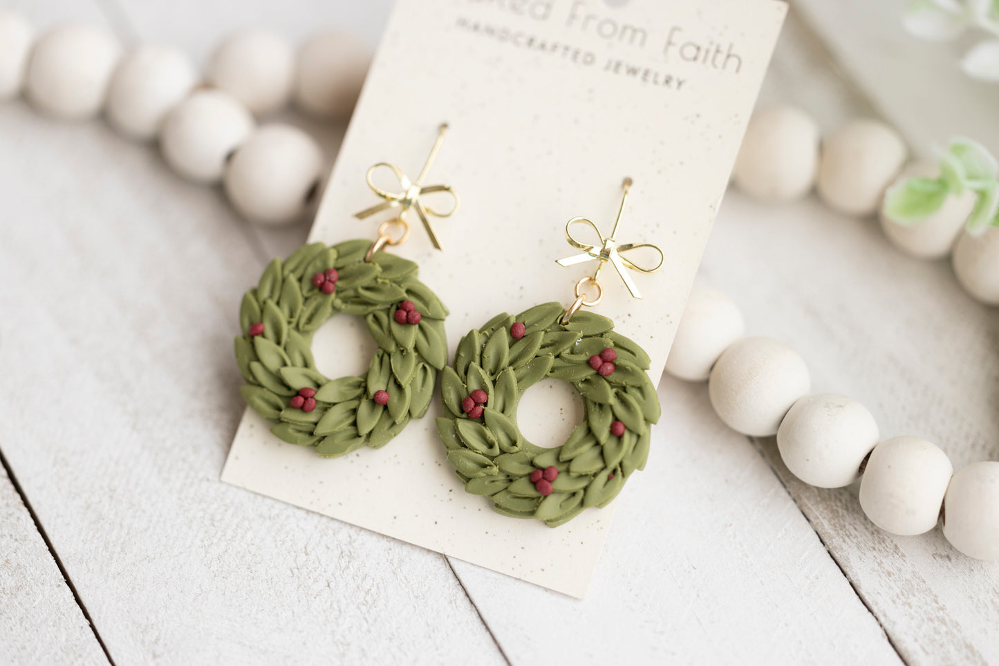 Spanish Olive Wreath Dangles