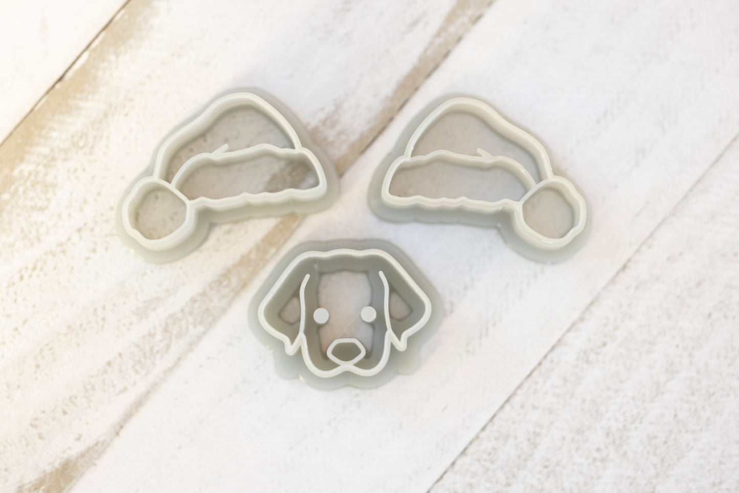 Dog Santa Hat Clay Cutter