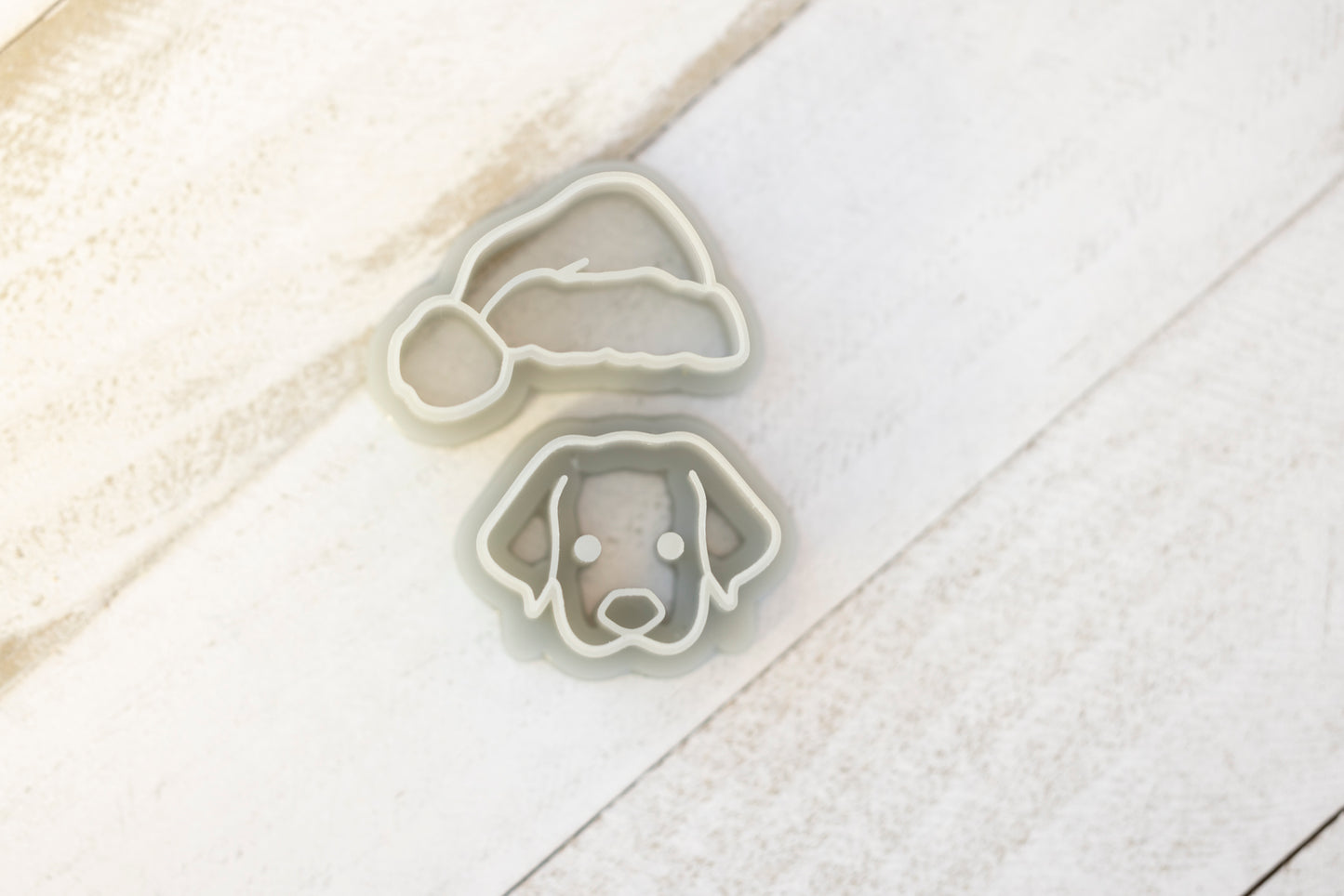 Dog Santa Hat Clay Cutter