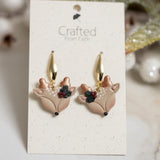 Holly Deer Dangles
