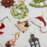 Holly Deer Dangles
