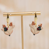 Holly Deer Dangles