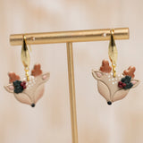 Holly Deer Dangles
