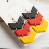 German Flag Chevron Dangles