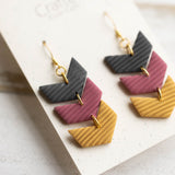 German Flag Chevron Dangles