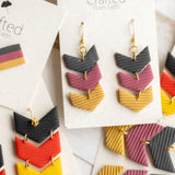 German Flag Chevron Dangles