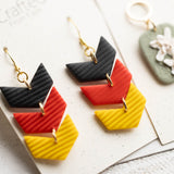 German Flag Chevron Dangles