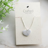 Quartz Heart Necklace