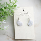 Quartz Heart Dangles