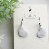 Quartz Heart Dangles