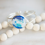 Ocean Stone Silver Bracelets