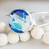 Ocean Stone Silver Bracelets