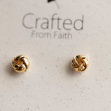 Gold Knot Studs