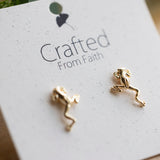 Gold Frog Studs