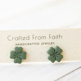 Lucky Clover Stud Earrings