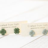Lucky Clover Stud Earrings