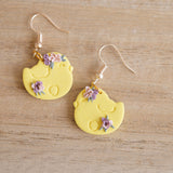 Sleepy Chick Easter Dangles