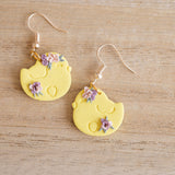 Sleepy Chick Easter Dangles