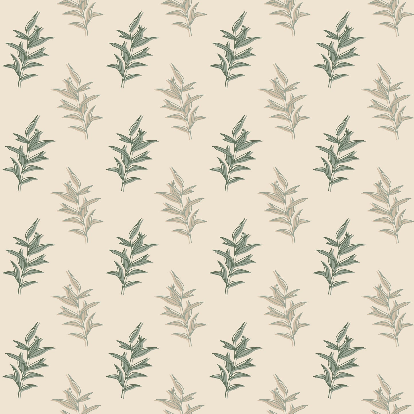 Transfer Sheet - Sage Floral 11