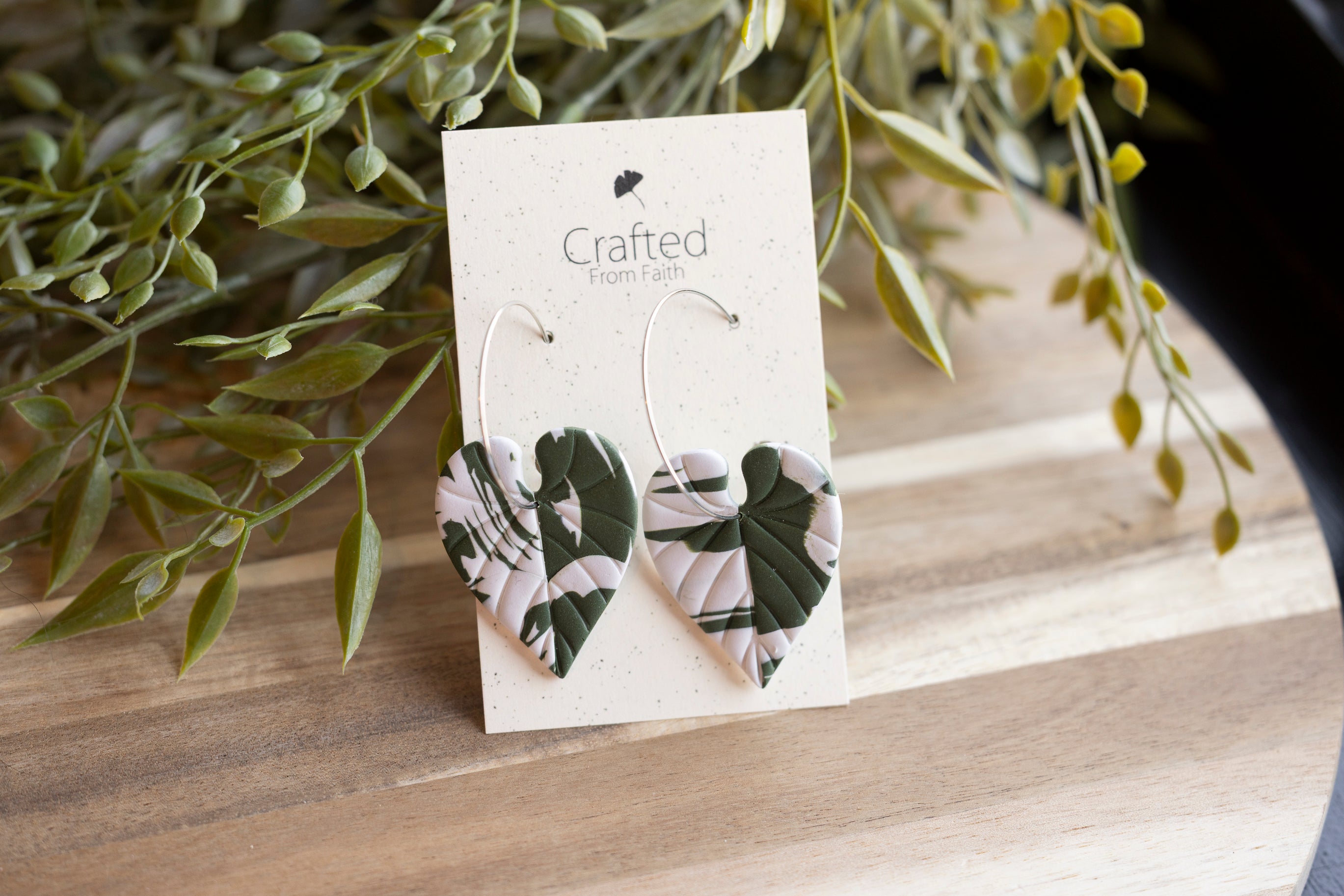 Variegated Vine Hoops