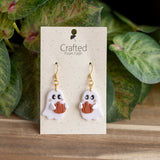 Pumpkin Hug Ghost Dangles
