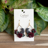 Gothic Raven Bloom Dangles