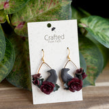Gothic Raven Bloom Dangles