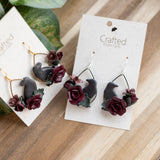 Gothic Raven Bloom Dangles