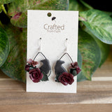 Gothic Raven Bloom Dangles