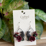 Gothic Raven Bloom Dangles