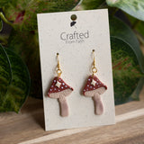 Moonlit Toadstool Dangles