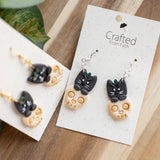 Peekaboo Planter Cat Dangles