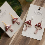 Moonlit Toadstool Dangles