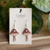 Moonlit Toadstool Dangles