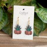 Potted Pumpkin Succulent Dangles